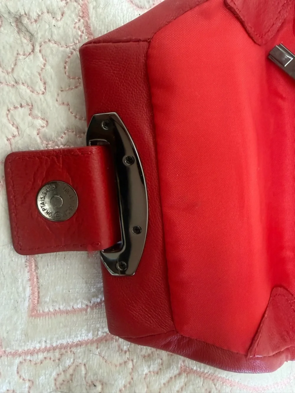 Beautiful Soft Red Leather Key & Card Holder Wallet - Women